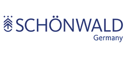 Logo der Firma Schönwald in blauer Schrift 