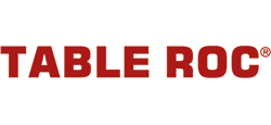 Logo der Firma Table Roc in dunkelroter Schrift 