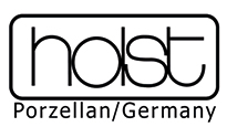Logo der Firma Holst in feiner schwarzer Schrift