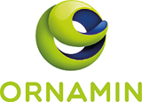 Logo der Firma Ornamin in Limettengrüner Schrift