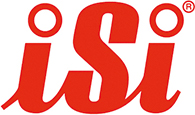 Logo der Firma ISI in großer, roter Schrift