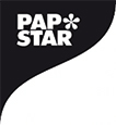 Logo der Firma Papstar in schwarz-weiß